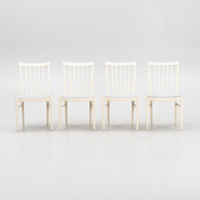 Carl Malmsten, a set of four 'Herrgården' chairs, Bodafors, 1964.