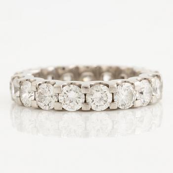 Ring platinum full alliance with brilliant-cut diamonds, Stephen Foster,