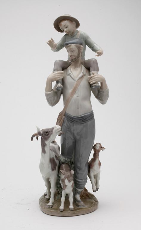 FIGURINER, 2 st, porslin, Lladro, 1900-tal.