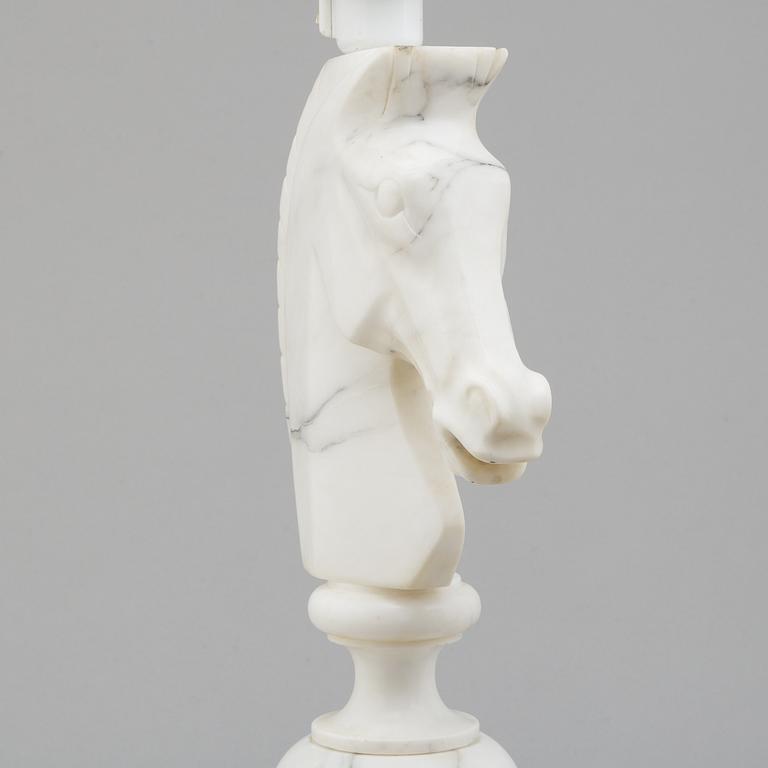 A second half of the 20th century marble table light.