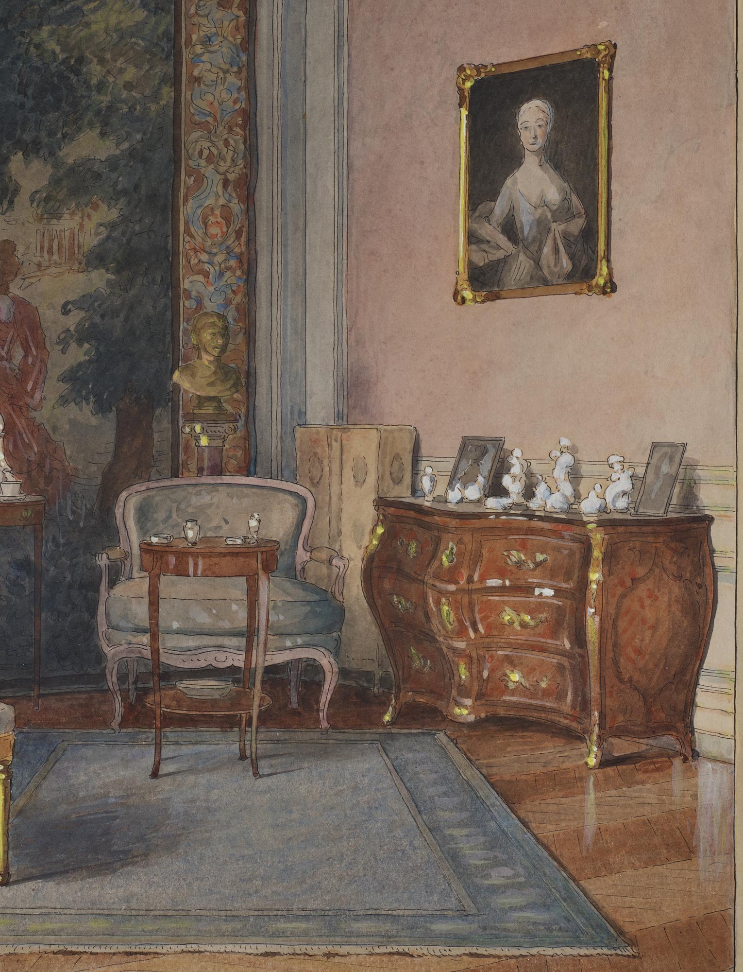 Ferdinand Boberg, Interior from the von Leithner Family Parsonage.