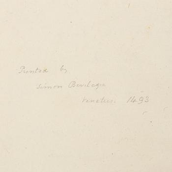 BOOK, Lucanus’ Pharsalia, 1493.