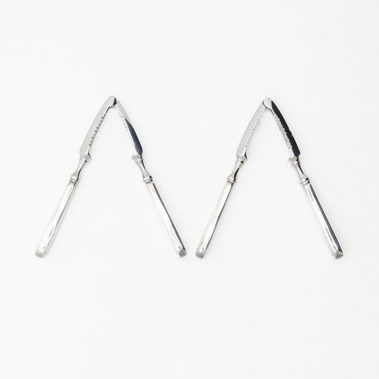 Harald Nielsen, A pair of silver nutcrackers, 'Old Danish', Georg Jensen, Denmark.