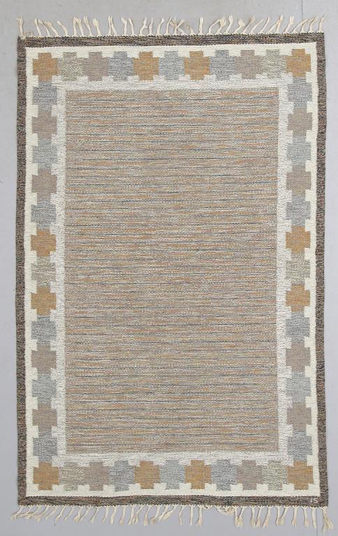 MATTA, rölakan, monogramsignerad IS (Ingegerd Silow), 1900-talets andra hälft. Ca 202 x 136 cm.