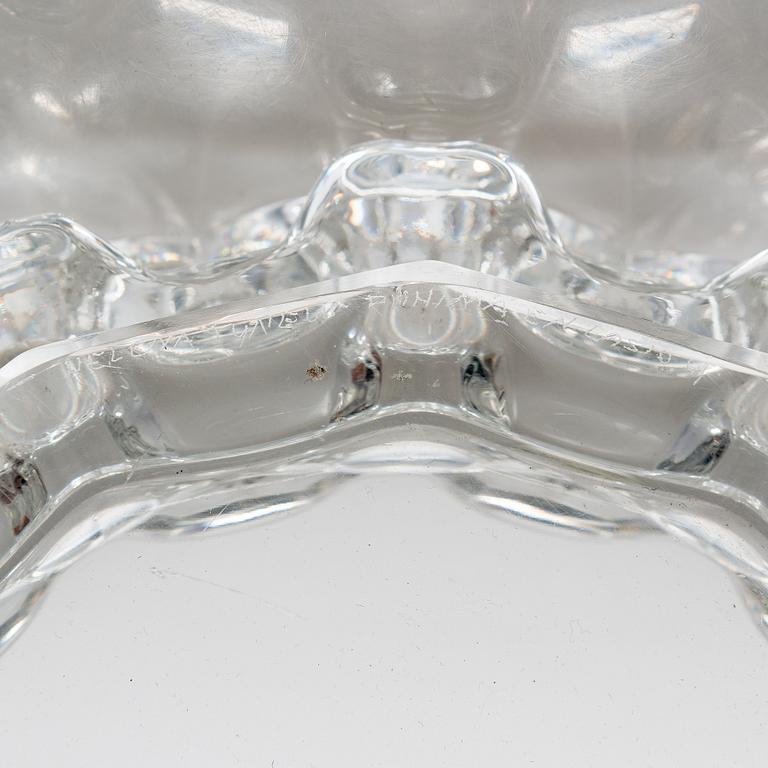 A vase "Brokadi" designed and signed 1973 by Helena Tynell Riihimäen Lasi Oy.