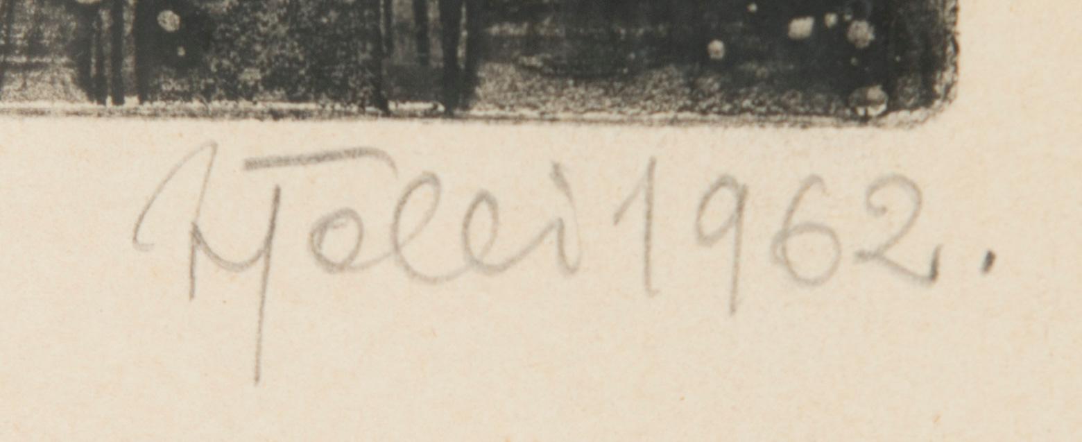 Vive Tolli, etsning, akvatint, signerad och daterad 1962, numrerad 4/25.