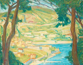 637. Karl Nordström, "Villefranche från M:t Boron" (Villefranche from M:t Boron).