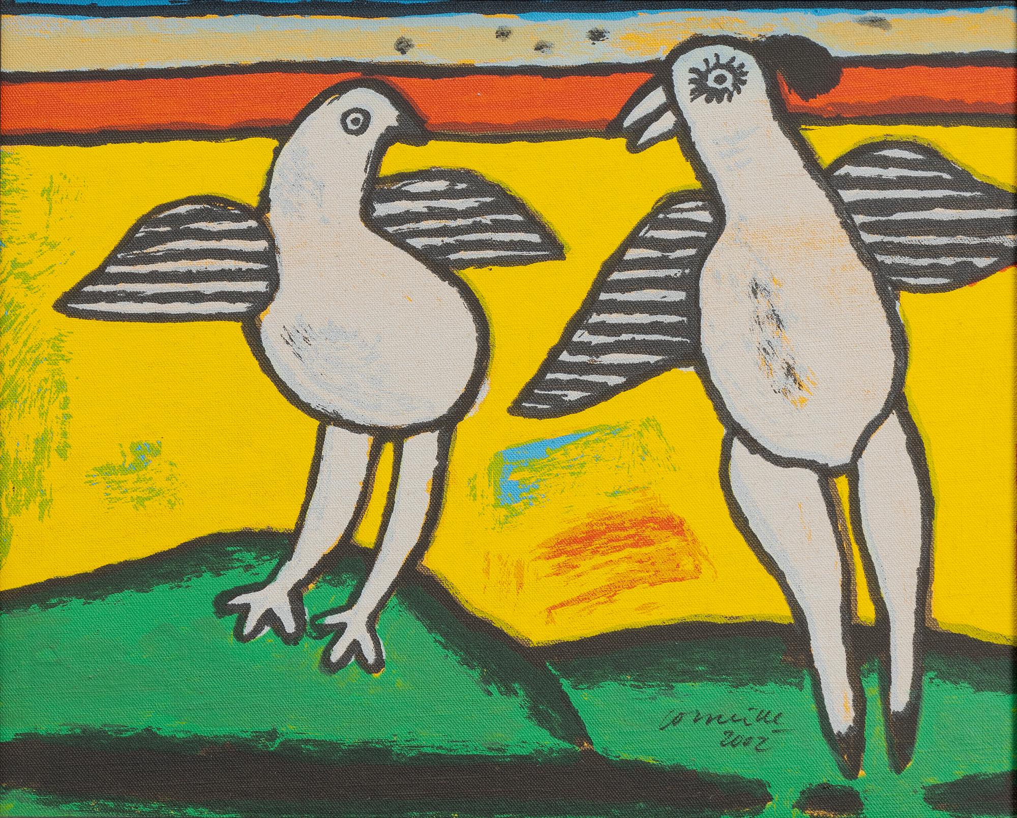 Beverloo Corneille, Två fåglar.