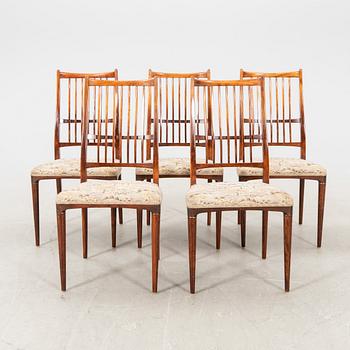 Svante Skogh, stolar 5 st "Cortina" Seffle Möbelfabrik 1950/60-tal.
