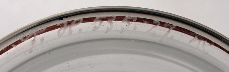 GROGGLAS, 3+4 st, glas, Edvard Hald, Orrefors, sign.