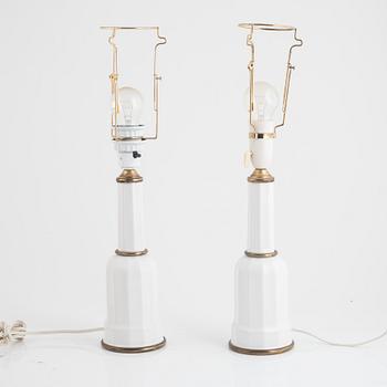 A pair of table lights, second half of the 20th Century.