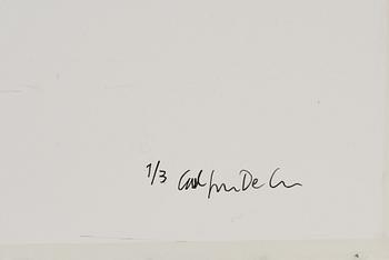 Carl Johan De Geer, photo, signed 1/3 verso.