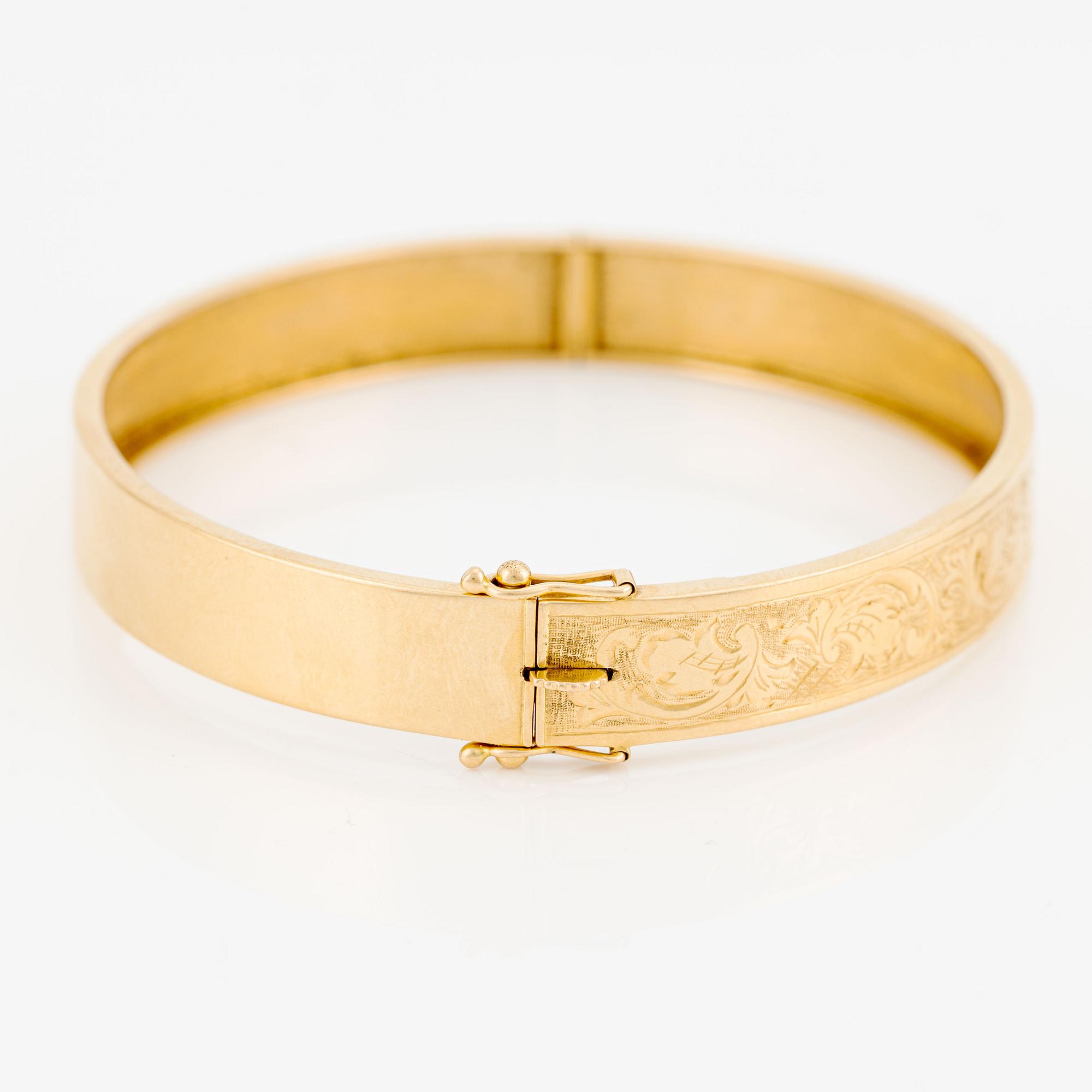 Bangle, 18K gold.