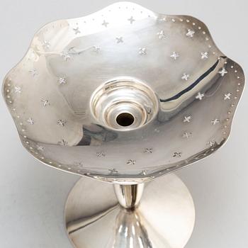 BOREK SIPEK, an 'Odette' porcelain and silver plated brass centrepiece from Driade, Italy.