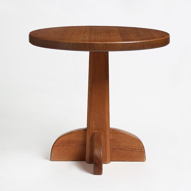 Axel Einar Hjorth, a stained pine "Lovö" table, Nordiska Kompaniet, Sweden 1930's.