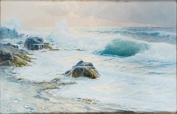 MICHELE FEDERICO, signerad och daterad. Olja på duk.