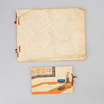 Album, två stycken, Japan, 1912, samt 1900-talets första hälft.