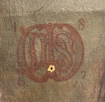 JOSHUA HARGRAVE SAMS MANN, oil on canvas signed and dated 1862.