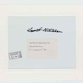 Lennart Nilsson, "Birgit Nilsson, Kungliga Operan, 1966".
