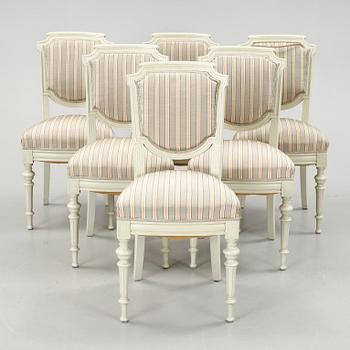 STOLAR, 6 st, gustaviansk stil, 19/2000-tal.