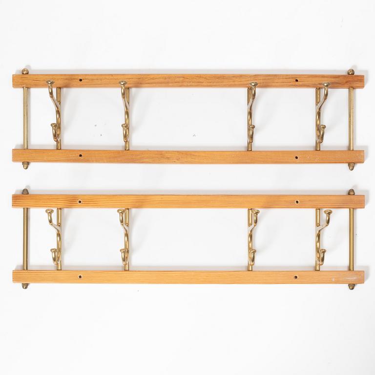 Two 'Dekorativ' clothes hangers, Skoglunds metallgjuteri, Anderstorp, 1950s/60s.