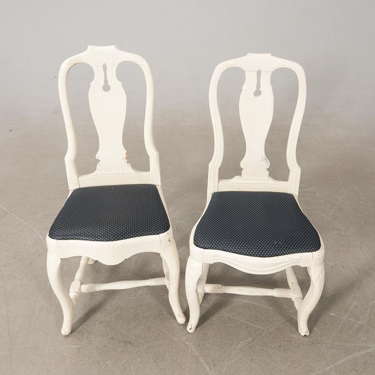 Chairs a pair, late Baroque first half of the 18th century.