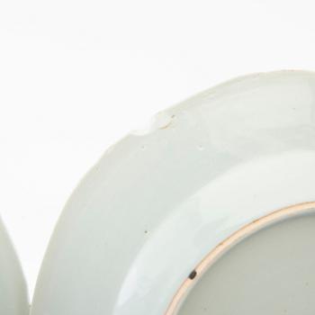 Plates 4 pcs China 19th century porcelain.