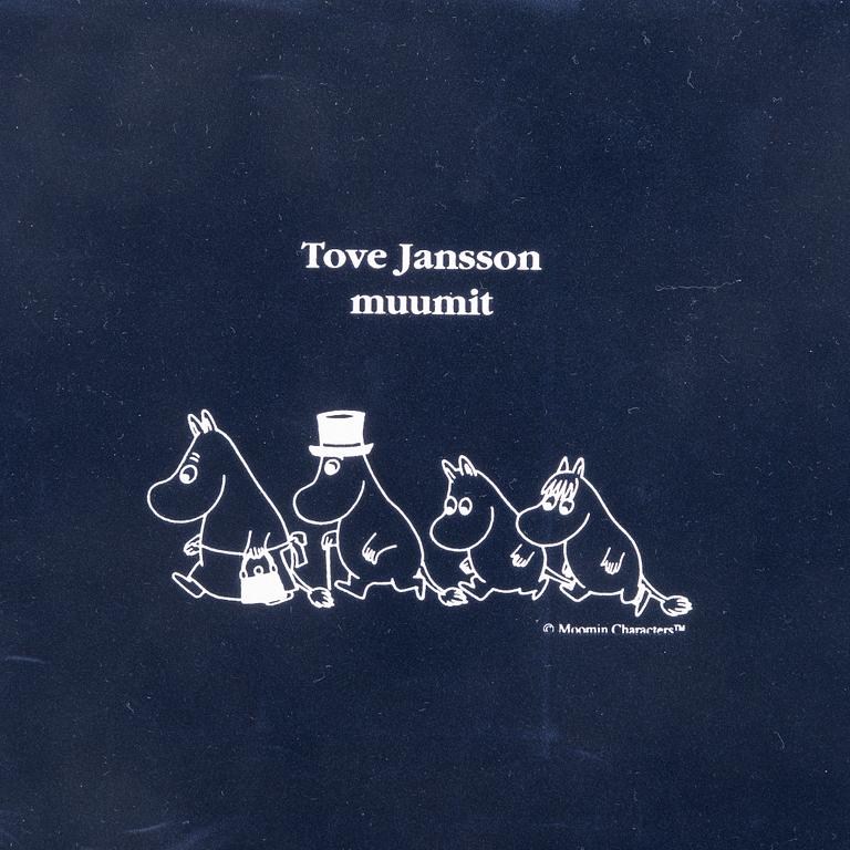 En samling minnesmedaljer, 12 st, sterling silver, Tove Jansson och Mumin, Rahapaja Oy, Finland 2004-2005.