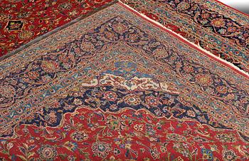 A carpet, Kashan, signed, ca 353 x 287 cm.