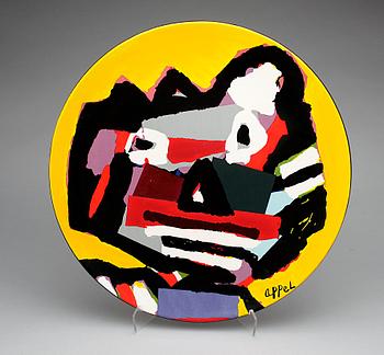 FAT, lergods, Karel Appel, sign. Numr HC IV/V a tergo.