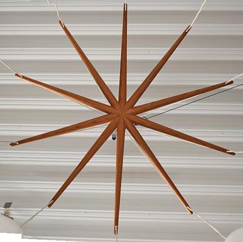 Uno & Östen Kristiansson, taklampa, Luxus, Vittsjö, 1950/1960-tal.