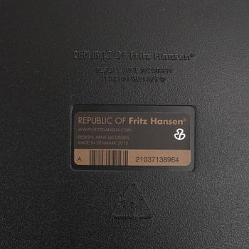 SIX ARNE JACOBSEN CHAIRS "DROPPEN" FOR FRITZ HANSEN.