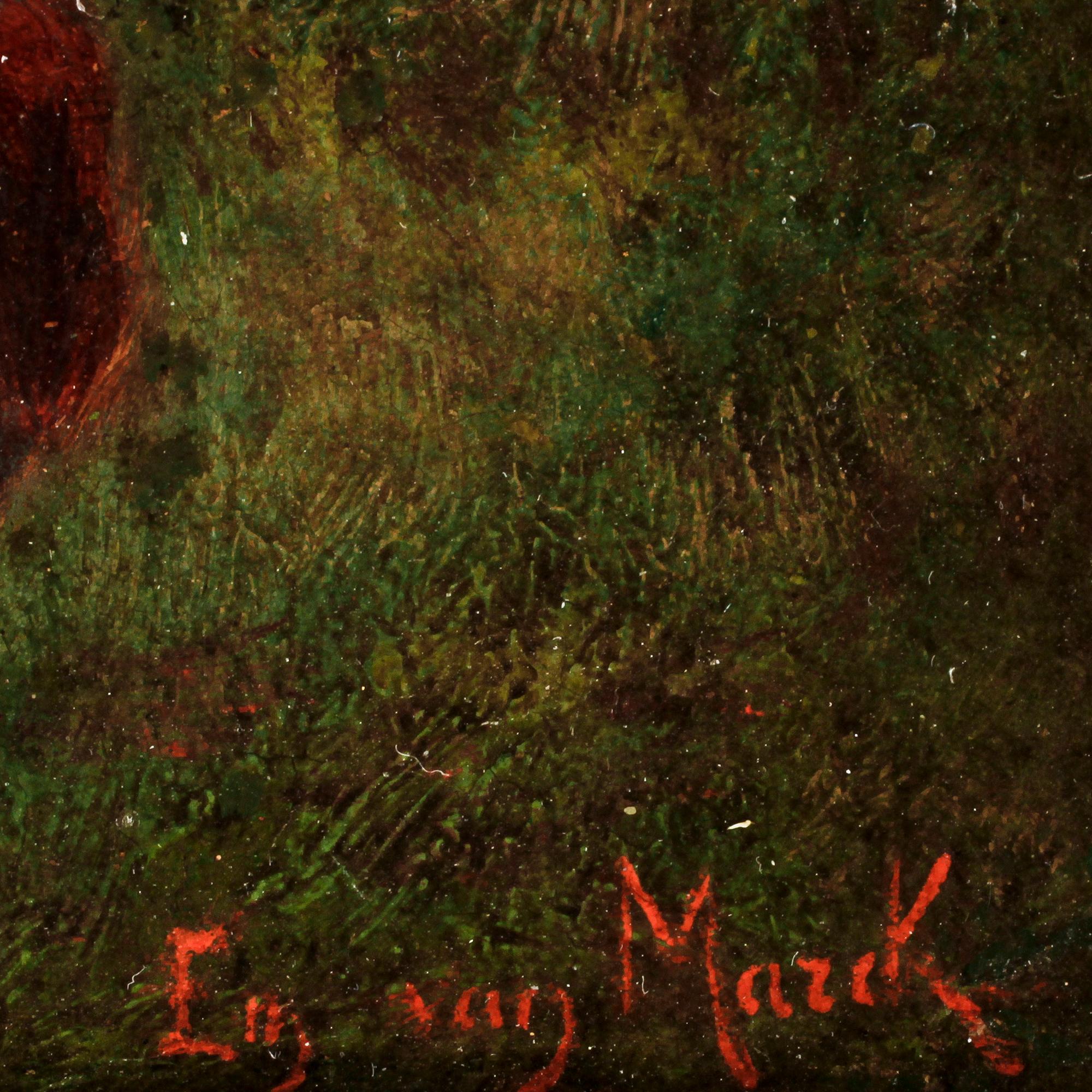 EMILE VAN MARCKE DE LUMMEN, olja på pannå, sign.