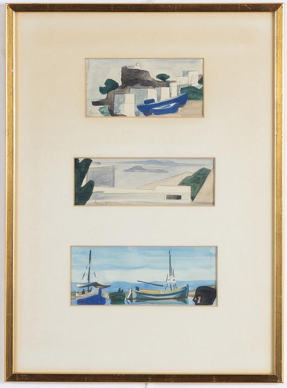 Lars Norrman, Sydländska vyer, 3 st.