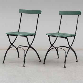 TRÄDGÅRDSGRUPP, 5 delar, bl a "Bryggeristol", Grythyttan, 1900-talets första hälft.