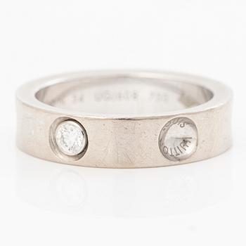 Louis Vuitton, ring, “Empreinte”, 18K white gold with a brilliant-cut diamond.
