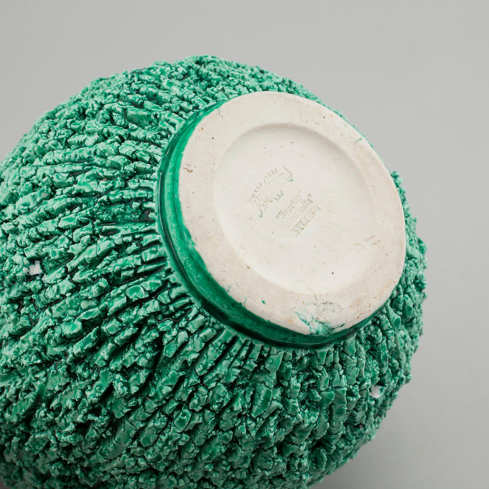 GUNNAR NYLUND, a stoneware vas for Rörstrand, stamp signed.