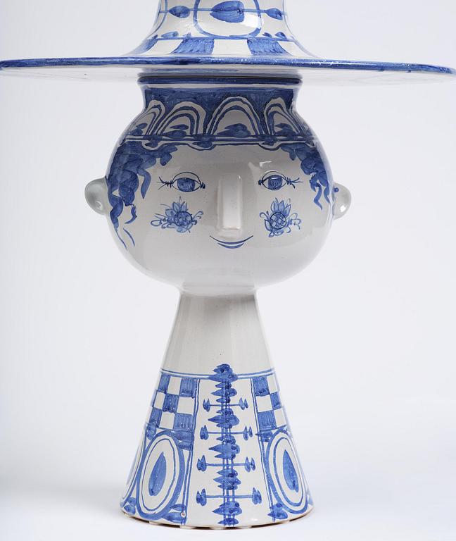 Björn Wiinblad, an imposing ceramic sculpture, Denmark, signed and dated 1971.