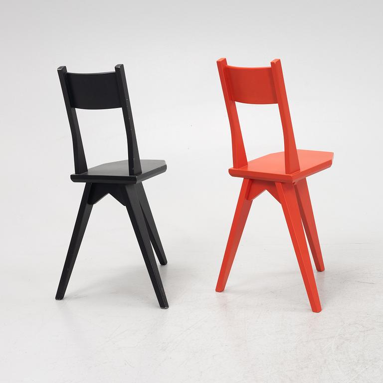 A pair of 'Camilla' chairs by John Kandell for Källemo, designed 1988.