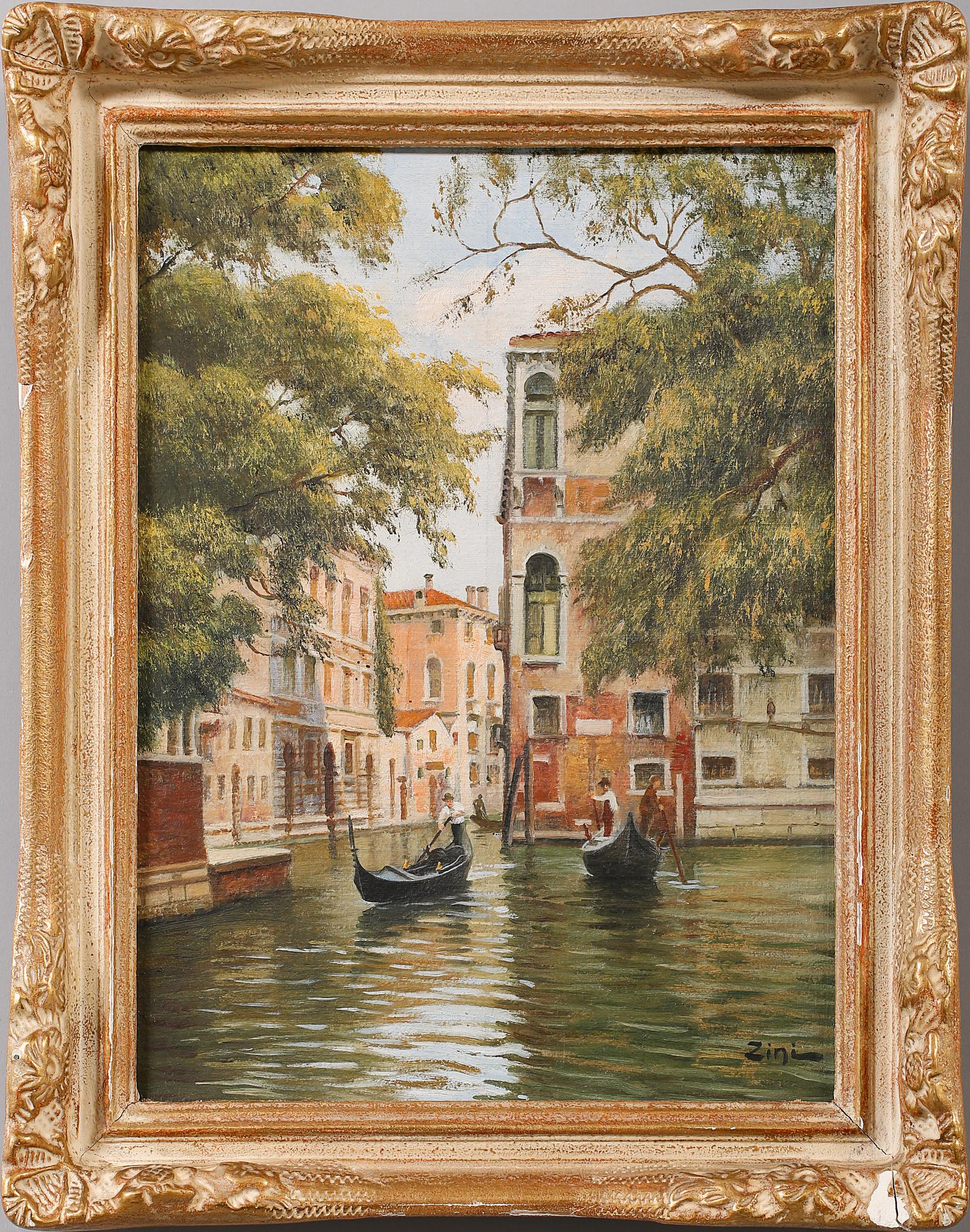 UMBERTO ZINI, olja på duk, signerad.