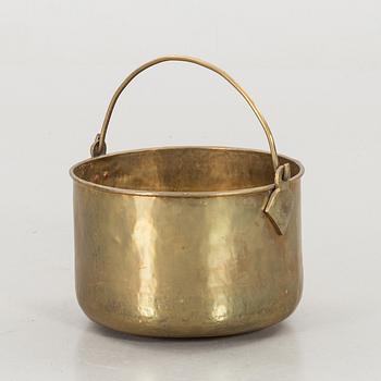 A BRASS BASKET.