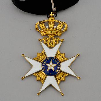 STORKORS, Nordstjärneorden, 18 k guld, CF Carlman, 1955. Tot vikt 25 g.