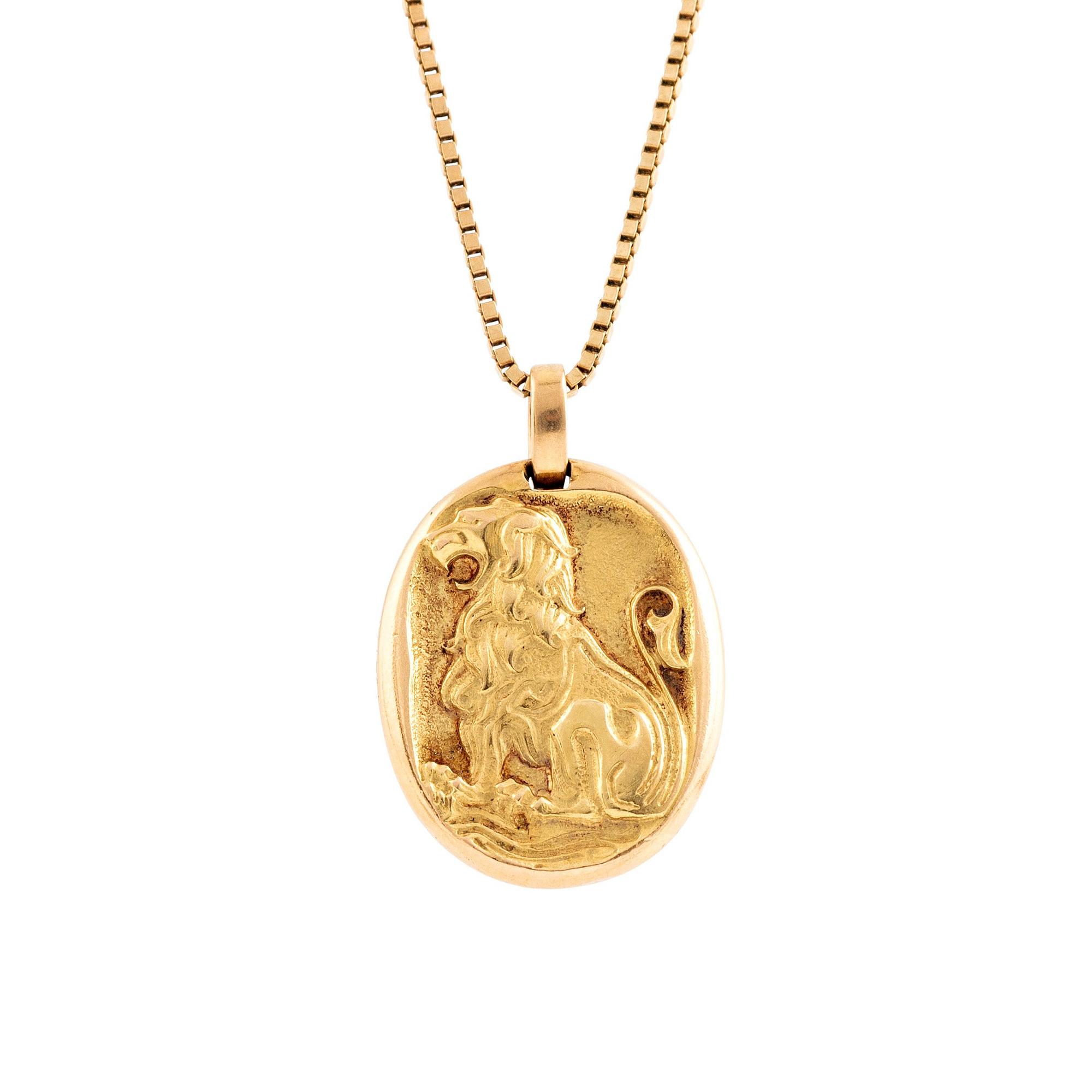 A Cartier Leo zodiac pendant. Bukowskis