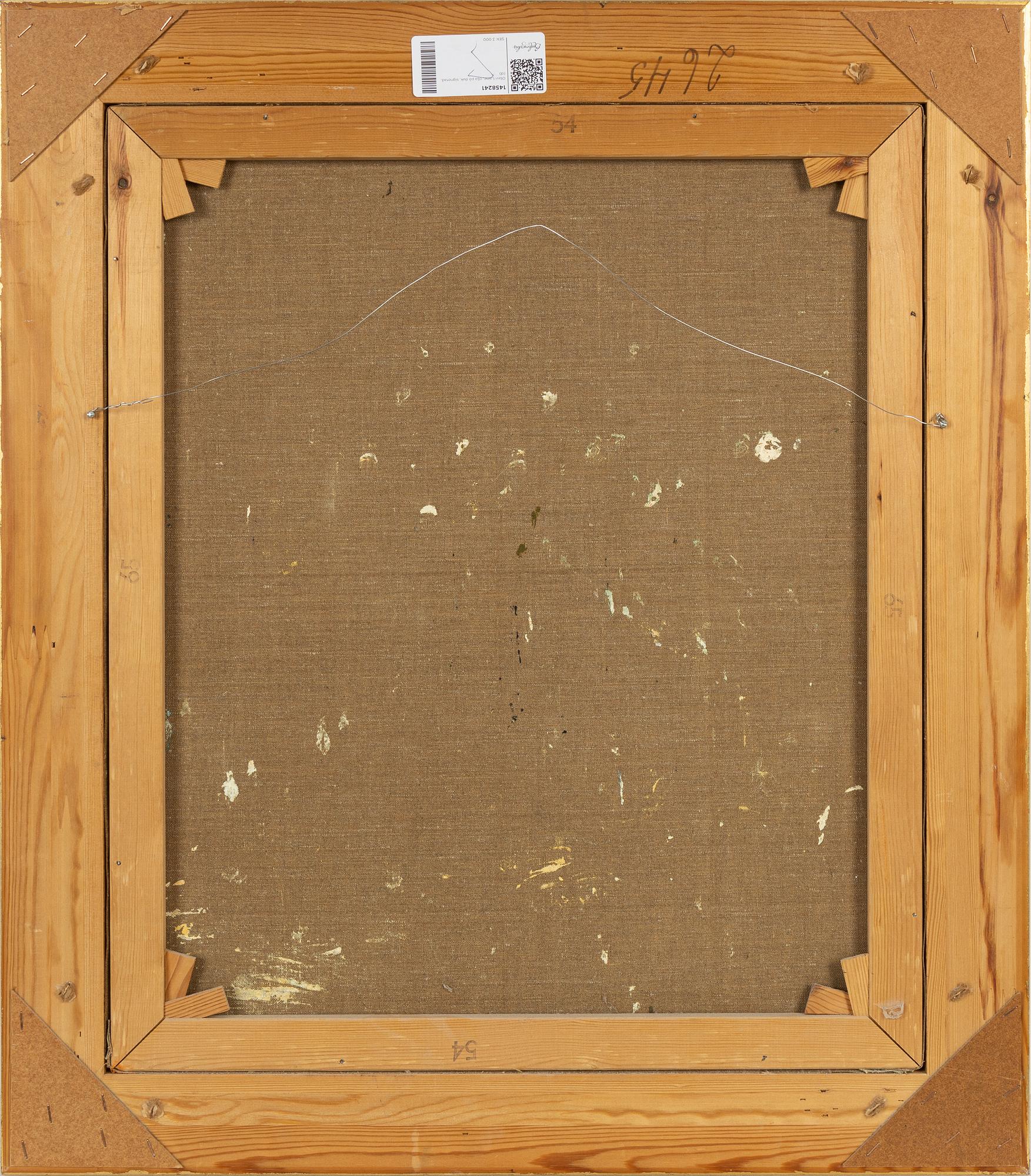 Olavi Laine, oil on canvas, signed.