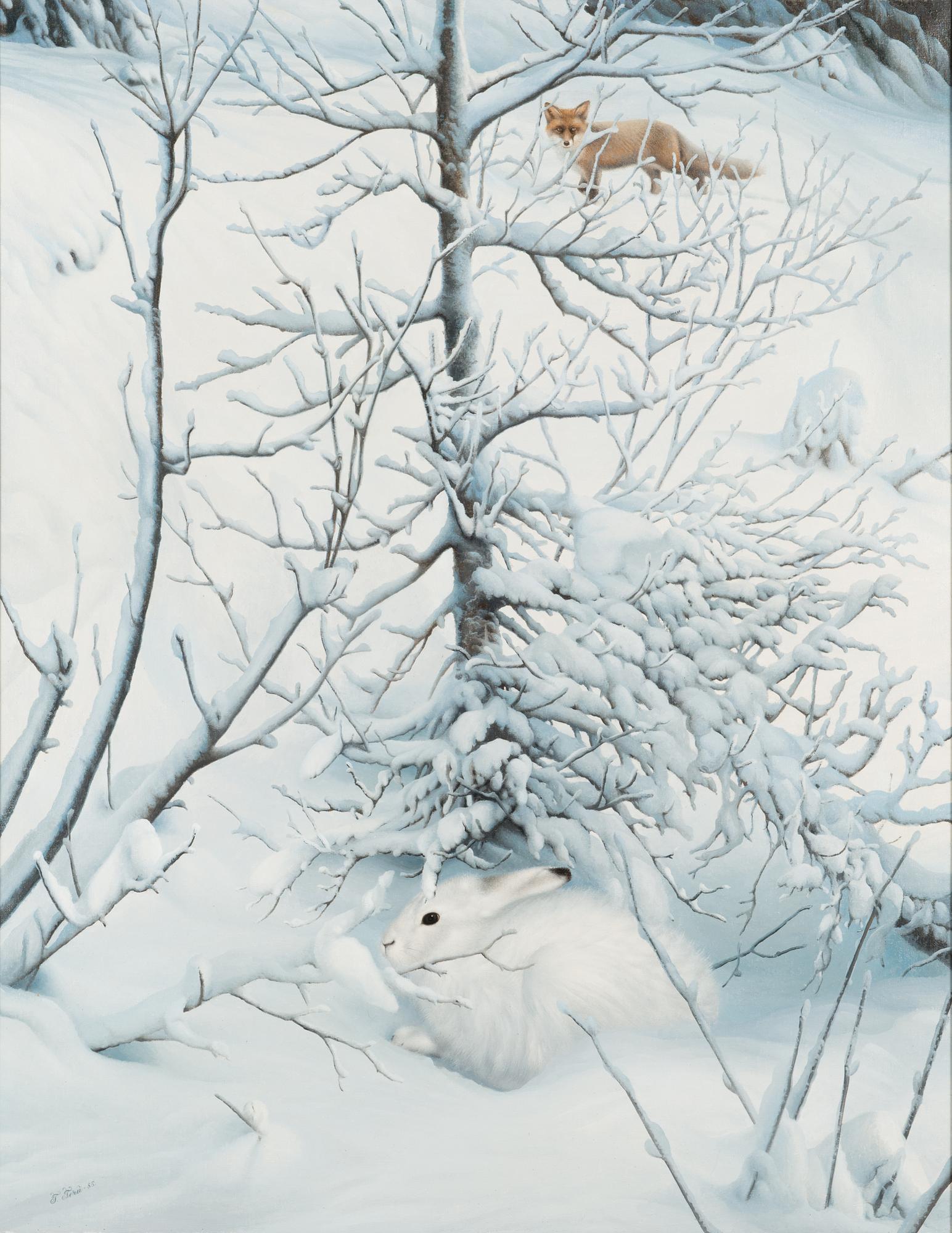 Teppo Terä, oil on canvas, signed and dated -85.
