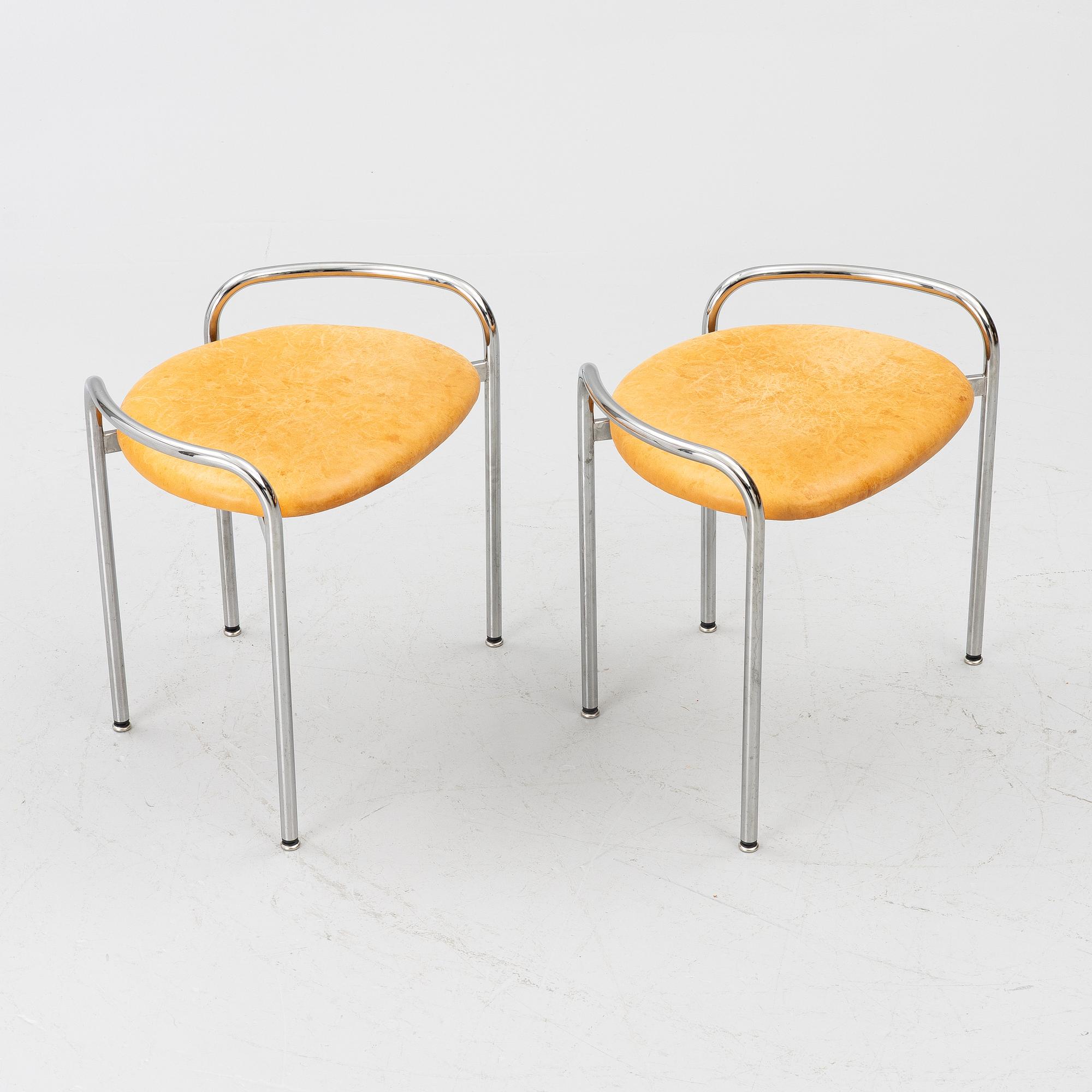 Karl-Johan Hjerling, stools, a pair, 2000s.