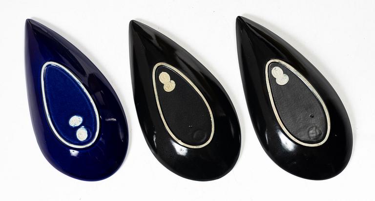 Stig Lindberg, keramik, 6 delar, "Reptil", Gustavsberg.