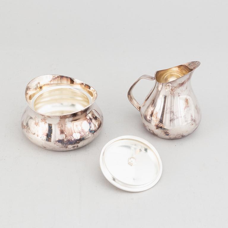 Three pieces silver coffe service,