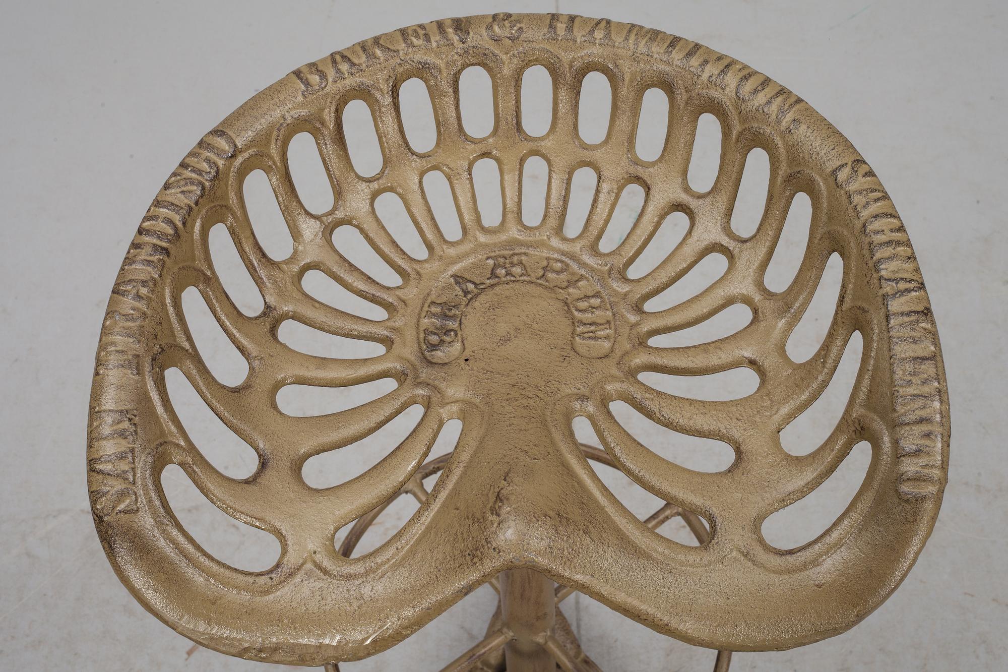 BARSTOLAR, 4 st. Gjutjärn. USA.