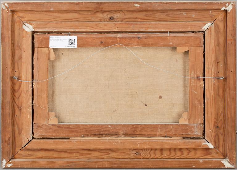 OKÄND KONSTNÄR, olja på duk, ej signerad, omkring år 1900.